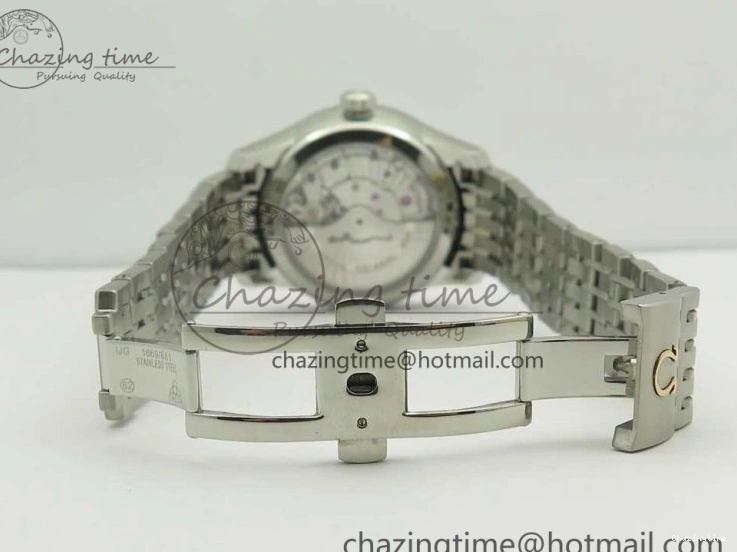 0403 De Ville Hour Vision 41mm SS VSF 1:1 Best Edition White Dial on SS Bracelet A8500 Super Clone Casual 7946